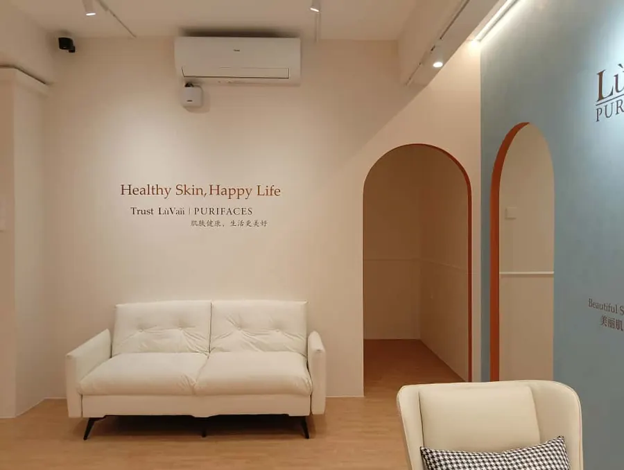 LuVaii Purifaces Puchong branch waiting area