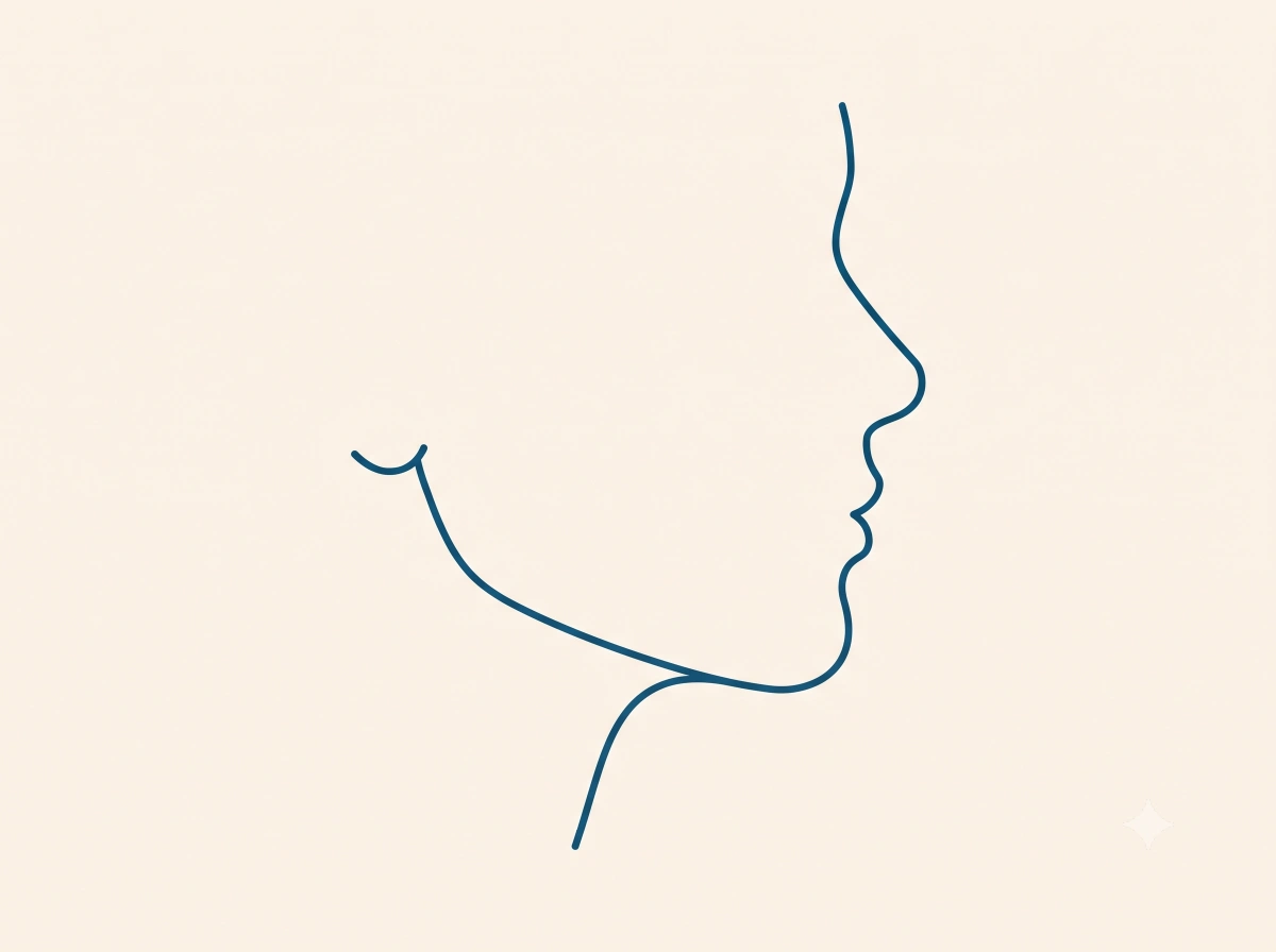 Before illustration — starting point before Fascia Balance & Contour care