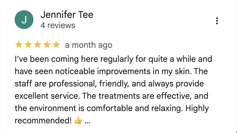 Real Google review screenshot