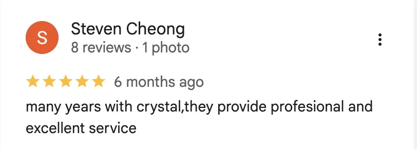 Real Google review screenshot