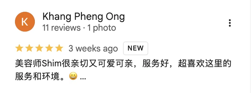 Real Google review screenshot