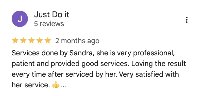 Real Google review screenshot
