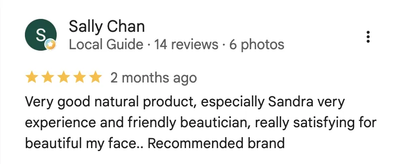 Real Google review screenshot