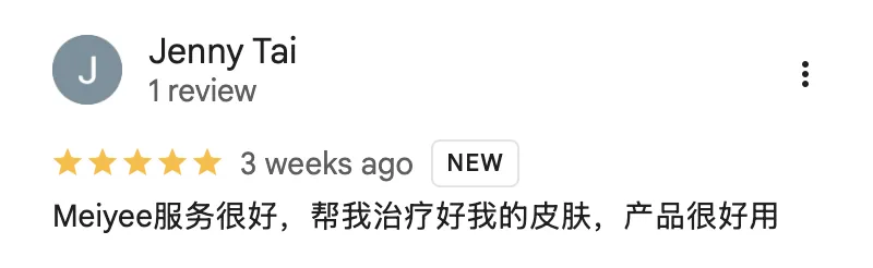 Real Google review screenshot
