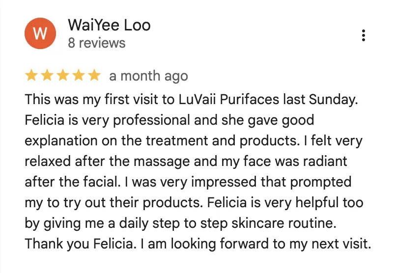 Real Google review screenshot
